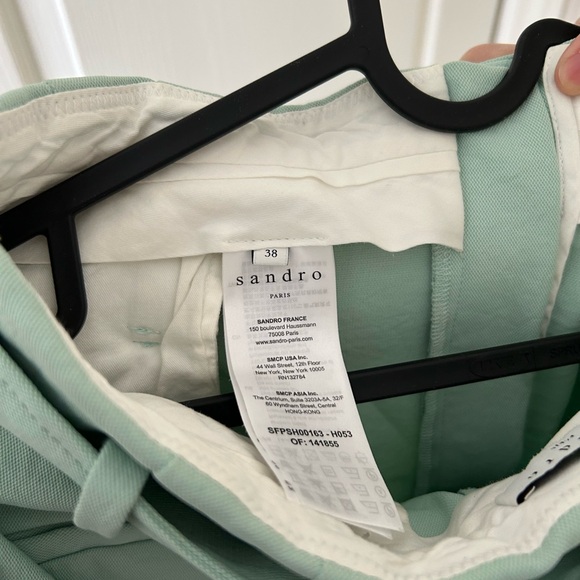 Sandro Light Green Blazer and Skirt Ensemble - Picture 4 of 7